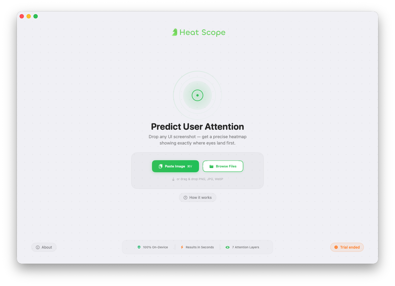 Heatscope App Dashboard